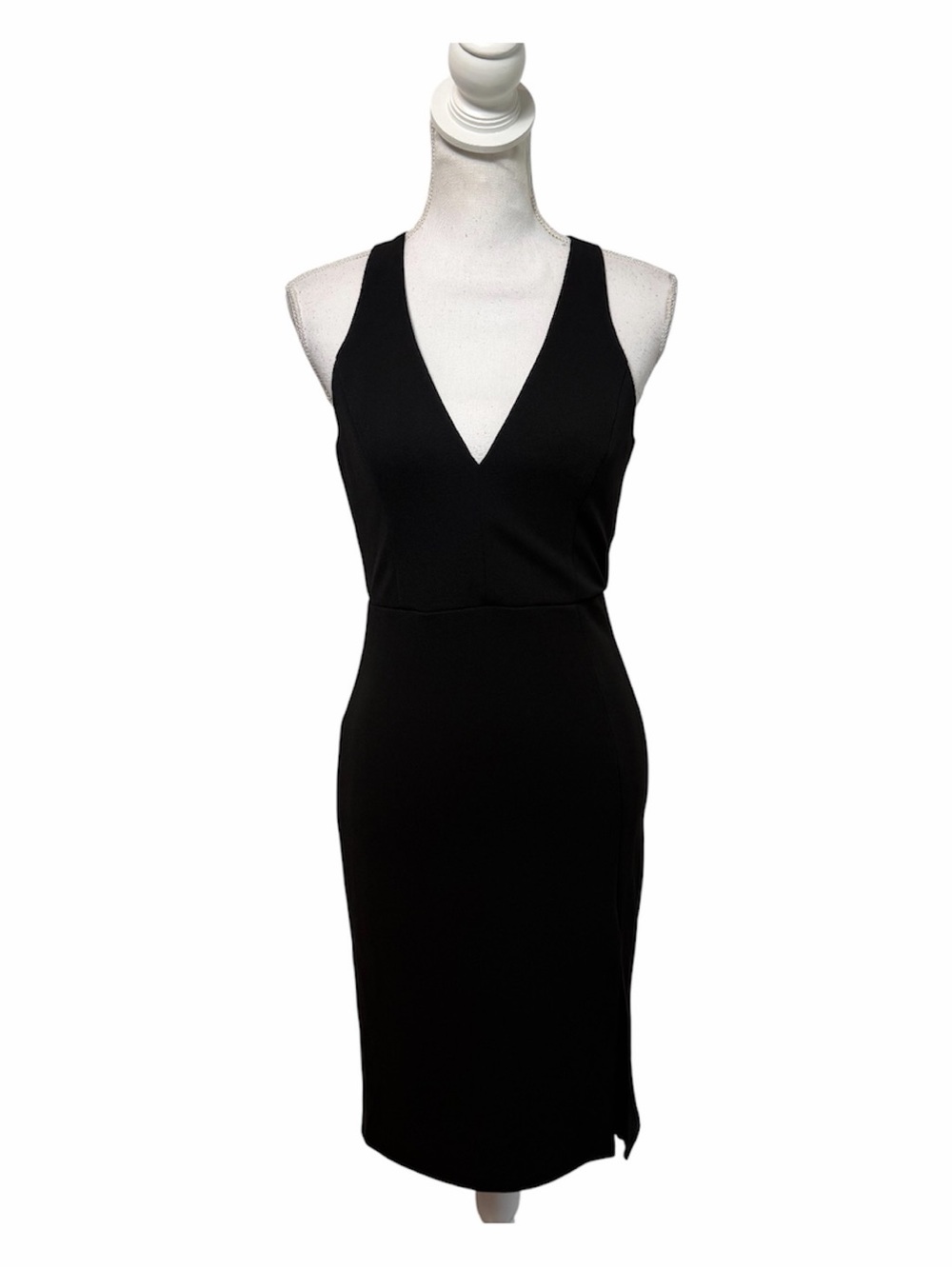 Lulu's Black V-Neck Dress Small NWT